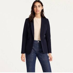 J. Crew Navy Parke Blazer Wool Blend 8